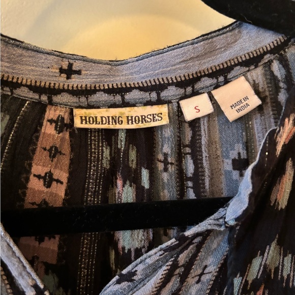 HOLDING HORSES Winter Moon Tunic Dress - Boho, western, tribal, artsy - Picture 7 of 8